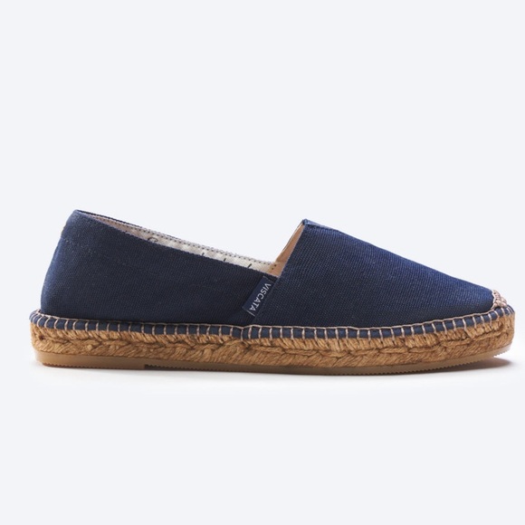 NWOB Viscata Barceloneta Canvas Espadrille Flats Navy Blue Size 43 Parisian - Picture 1 of 10